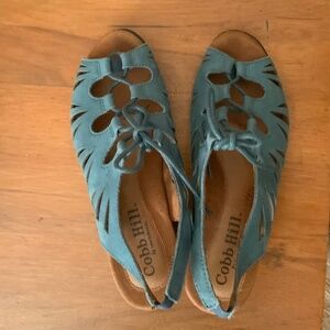 NEW Cobb Hill by New Balance Womens Leather Gladiator Cutout Sandals - 8.5